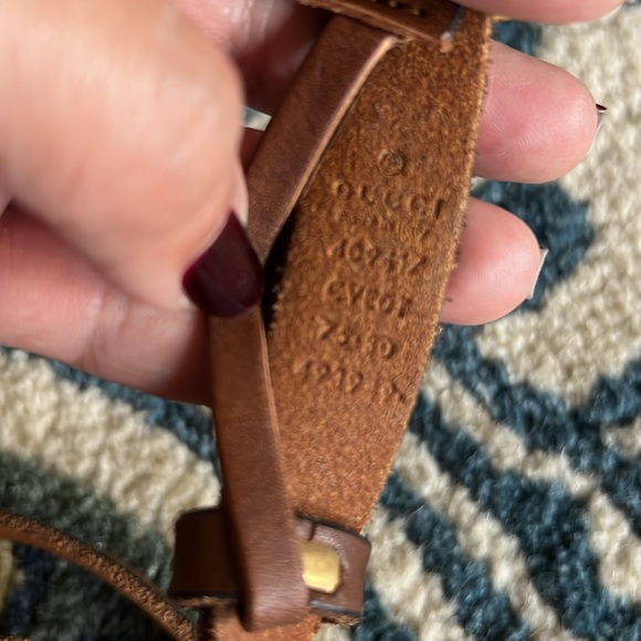 Authentic Gucci Marmont GG faded leather belt - Picture 2 of 5